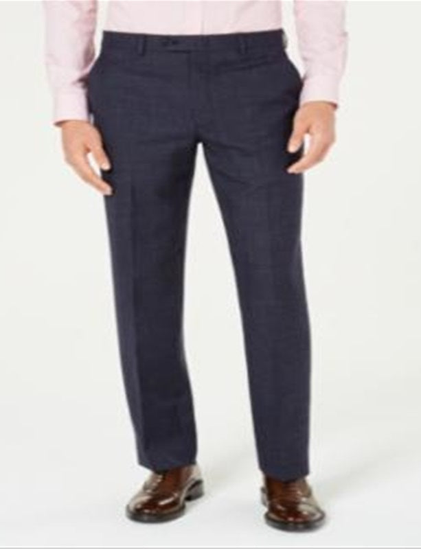 Calça Ralph Lauren Masculina Xadrez Classic Fit Azul Tamanho 38X32