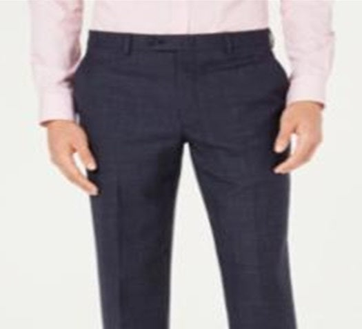 Calça Ralph Lauren Masculina Xadrez Classic Fit Azul Tamanho 38X32