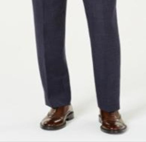 Calça Ralph Lauren Masculina Xadrez Classic Fit Azul Tamanho 38X32