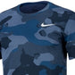Camiseta Nike Masculina Big Tall Dry Tee Legend Camuflagem AOP Azul Tamanho Grande