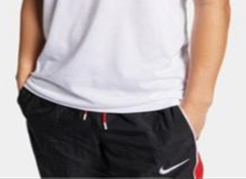 Camiseta de basquete Nike Dri-FIT Logo masculina, branca, tamanho grande