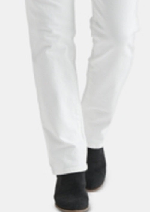 Calça jeans feminina Lucky Brand Sweet Straight Leg, branca, tamanho 26