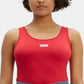 Body sem mangas Levi's feminino com cobertura total, vermelho, tamanho P