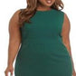 Vestido tubinho com decote em V e manga comprida Nine West Feminino, tamanho 16W, verde