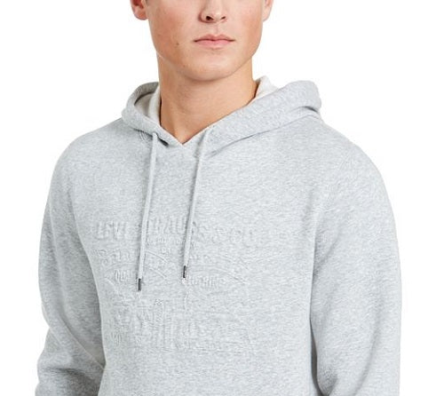 Moletom com capuz masculino Levi's cinza tamanho médio
