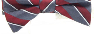 Gravata borboleta masculina Ryan Seacrest Distinction em seda matera xadrez vermelha tamanho regular