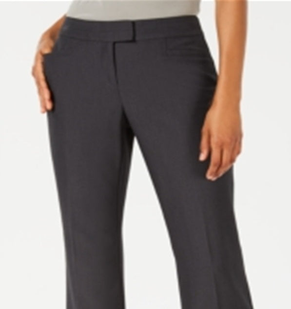 Calças femininas JM Collection Petite Tummy Control, comprimentos regulares e curtos, pretas, tamanho 2 P
