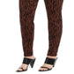Calça jeans skinny feminina plus size com estampa de tigre e cintura média, da INC International Concepts, tamanho 14W, marrom