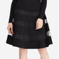 Vestido de malha com acabamento em tule Ralph Lauren feminino, preto, tamanho 14