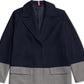 Casaco de lã Tommy Hilfiger Adaptive Color Block para menina, cinza, tamanho XS