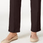 Calça elástica slim fit Alfred Dunner Allure feminina, marrom, tamanho 12P