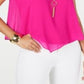 Thalia Sodi Blusa Feminina Sem Mangas Rosa Tamanho Médio