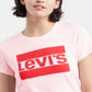 Camiseta Levi's Feminina de Algodão com Logotipo Gráfico Rosa Tamanho XXG
