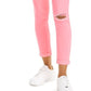 Calça jeans skinny Tinseltown Junior's Neon Wash rosa tamanho 9
