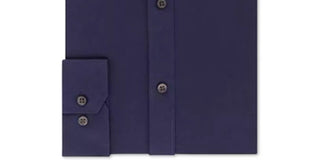 Dkny Men's Slim-Fit Performance Stretch Solid Dress Shirt Blue Size 15 32/33