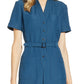 Vestido-camisa feminino Anne Klein azul tamanho 8