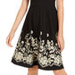 Vestido Calvin Klein Feminino Bordado A Line Preto Tamanho 2