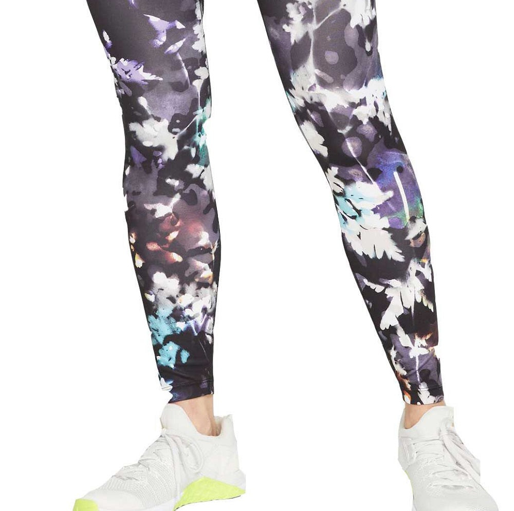Calça Nike Feminina Estampada Floral Lavada Preta Tamanho Grande