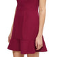 Vestido feminino Dorotea com decote quadrado e ajuste evasê, roxo, tamanho 12