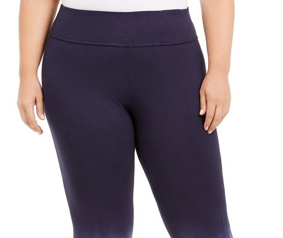 Leggings femininas plus size Ideology com tie-dye e desfocadas, roxas, tamanho 1X