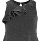 Vestido metálico com babados Epic Threads Big Girls, preto, tamanho G