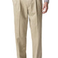Calça Dockers Masculina Comfort Relaxed Plissada com Punhos Caqui Stretch Tamanho 40X30