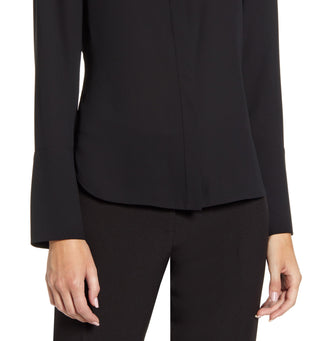 Top feminino Anne Klein preto tamanho X-Large