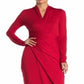 Vestido de malha Bret feminino Rachel Roy, vermelho, tamanho pequeno