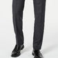 Calça de terno listrada elástica ultraflex clássica masculina Lauren Ralph Lauren, tamanho 44x30, preta