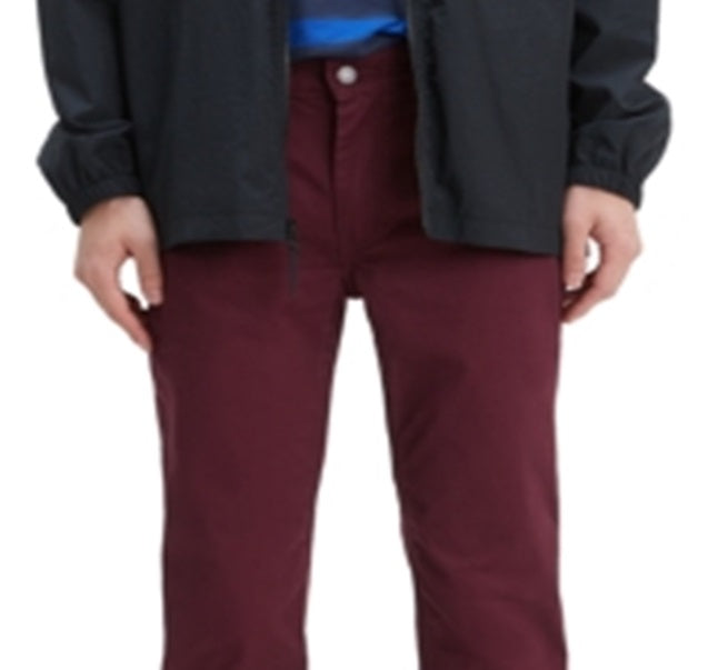 Calça jeans Levi's 511 Slim Fit Commuter masculina, vermelha, tamanho 38x30