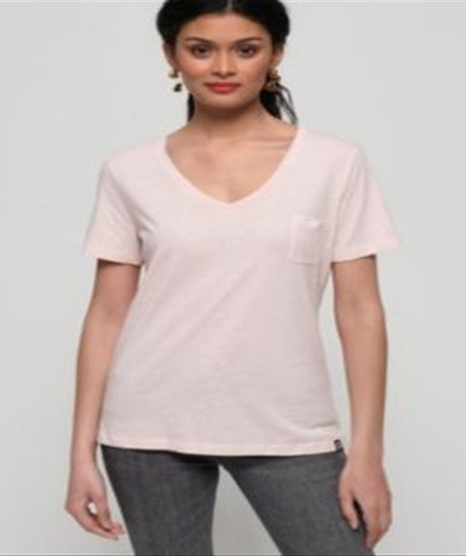 Triko feminino Superdry 'Ol' Rov Vel.Pink tamanho 12