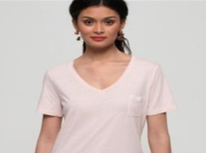 Triko feminino Superdry 'Ol' Rov Vel.Pink tamanho 12