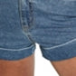 Shorts jeans clássico elástico de cintura alta Cotton on feminino, azul, tamanho 10