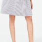 Vestido-camisa listrado e evasê feminino Maison Jules, azul, tamanho 14