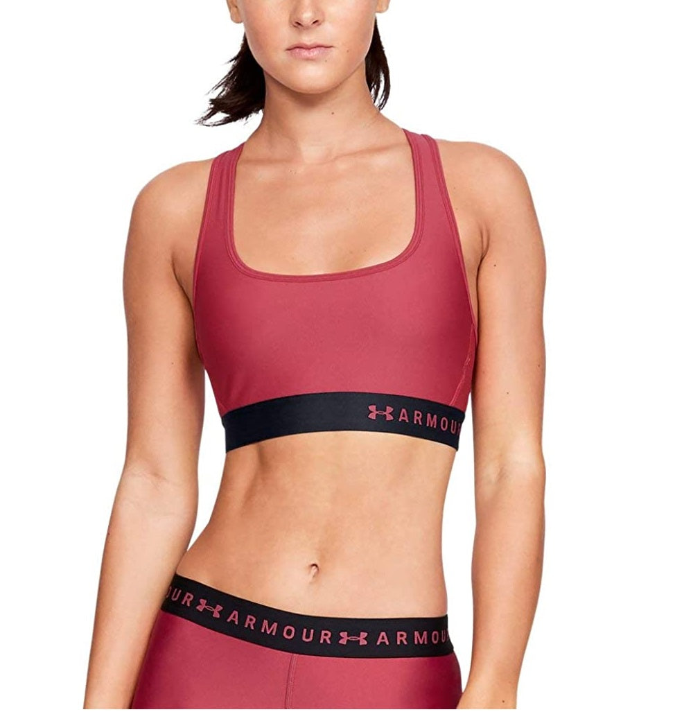 Sutiã esportivo Under Armour Impact Crossback feminino rosa tamanho XS