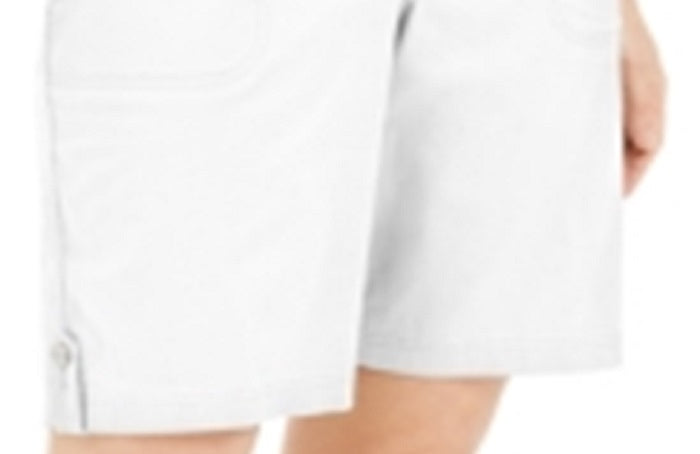 Bermuda feminina Karen Scott, branca, tamanho 6