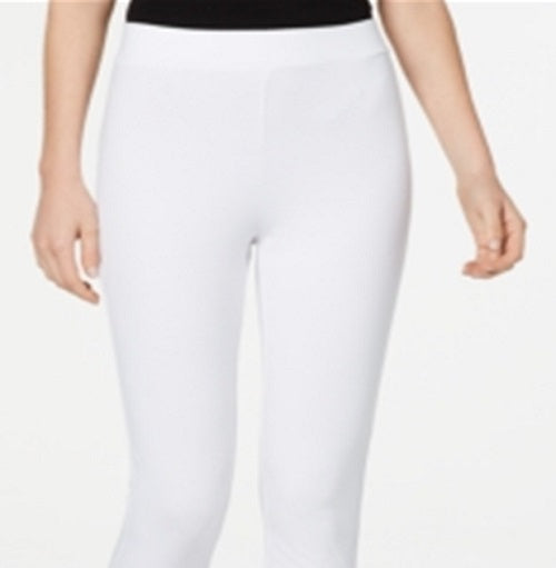Legging feminina com tachas JM Collection, branca, tamanho X-G