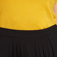Anne Klein Top Feminino Regata Gola V Dupla Mangas Amarelo Tamanho Médio