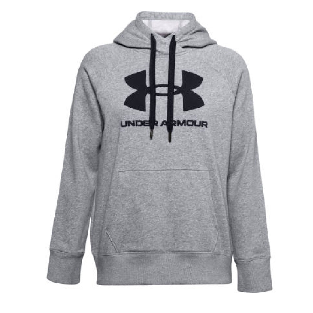 Under Armour Rival Logo Fleece Hoodie Feminino Cinza Tamanho P