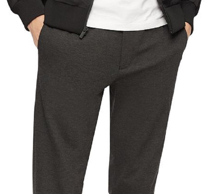 Calça jogger Calvin Klein masculina slim fit, cinza, tamanho médio