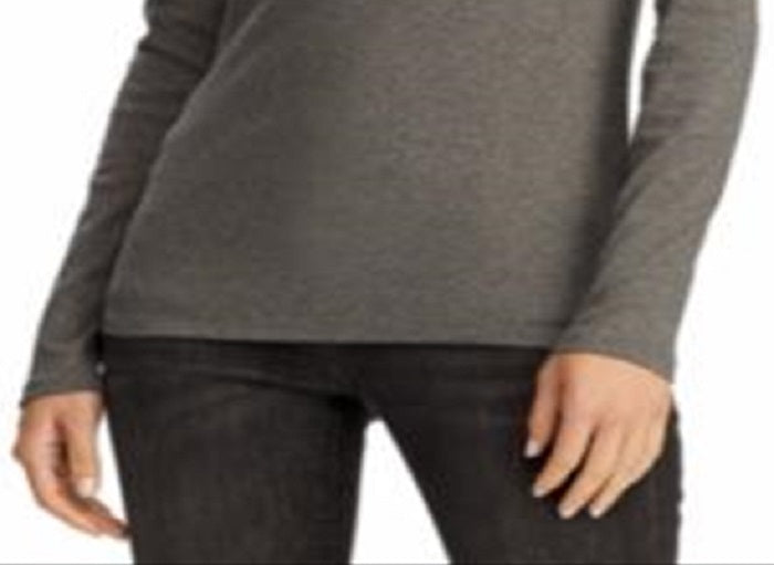 Camiseta Ralph Lauren Feminina Manga Longa Stretch Cinza Tamanho XXG