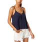 Regata Babydoll Shifting Sky da Roxy Juniors, tamanho médio, azul marinho
