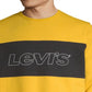Moletom Levi's Masculino Manga Longa Fleece Grande Amarelo Tamanho Grande