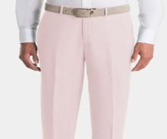 Calça de linho masculina Lauren Ralph Lauren UltraFlex Classic-Fit rosa tamanho 34x30