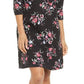 Vestido feminino Karen Scott com estampa floral, preto, tamanho P