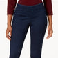 Calça jeans feminina Charter Club Petite Pull-on Slim Leg Azul Tamanho 12 P