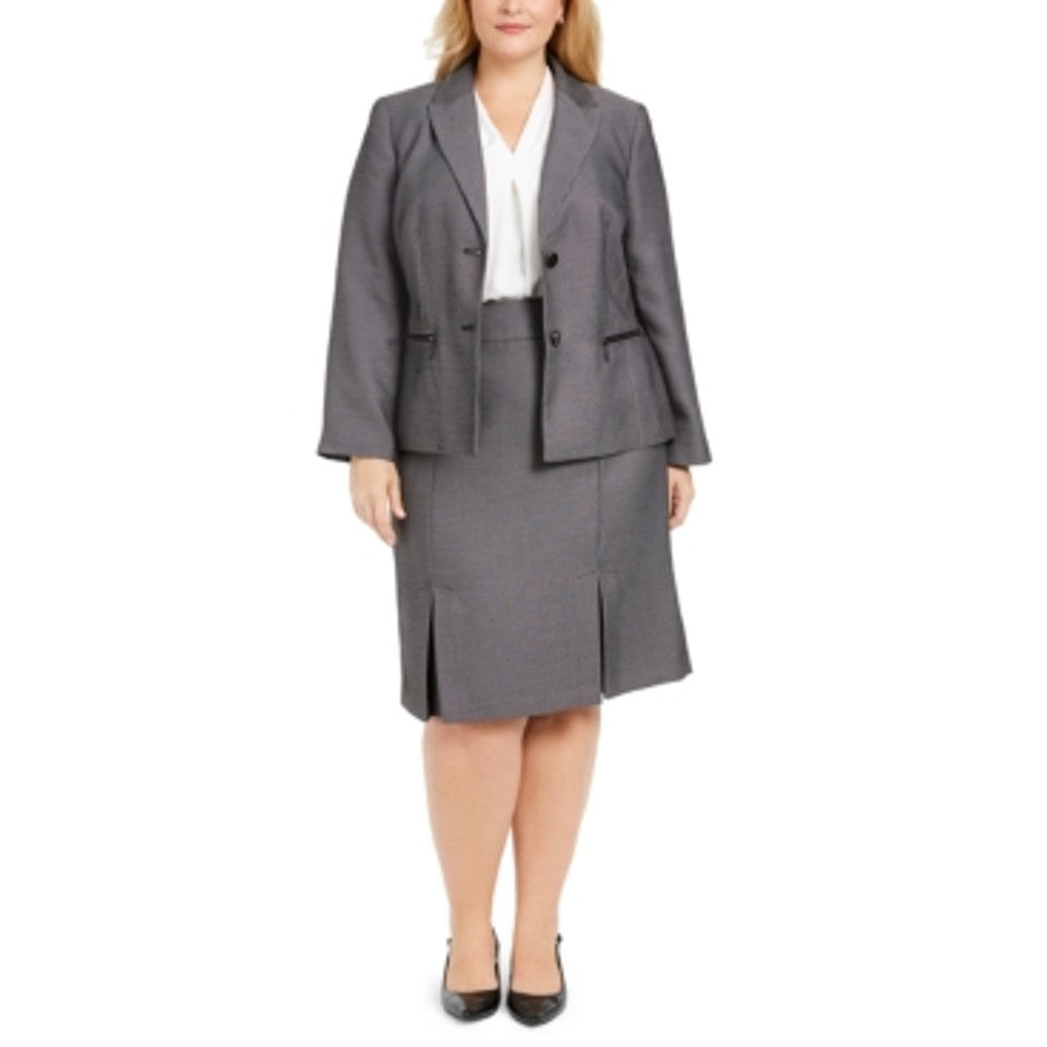 Le Suit Saia plissada feminina cinza tamanho 22W