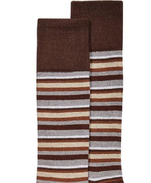 Meias masculinas Alfani marrom tamanho 10-13