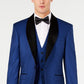 Jaqueta smoking masculina Ryan Seacrest Distinction Slim-Fit Stretch Cobalt Shawl Lapel, azul, tamanho 46