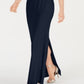 Vestido feminino Adrianna Papell Bluson com decote canoa, azul, tamanho 18